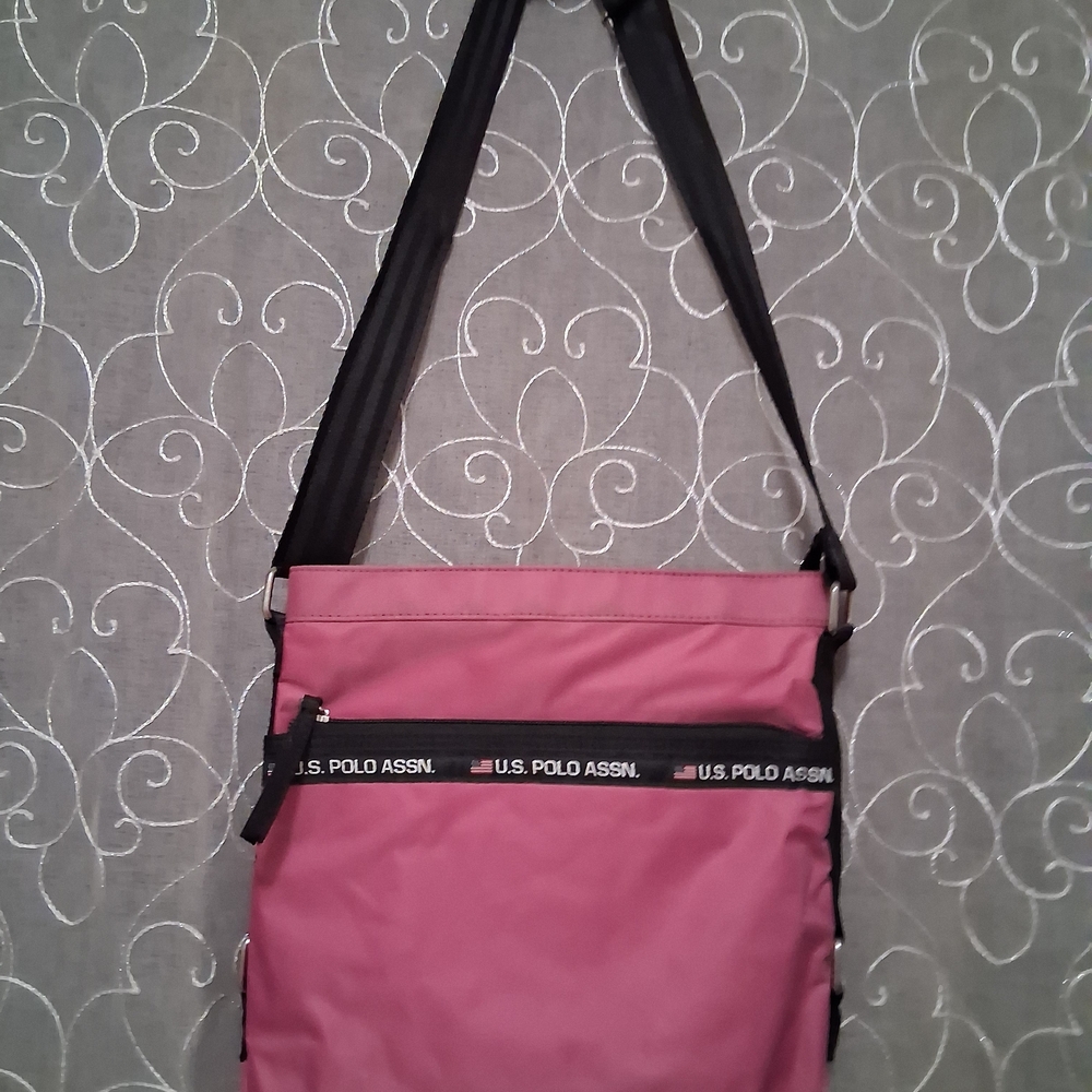 U.S. Polo Assn. Pink and Black Crossbody Bag